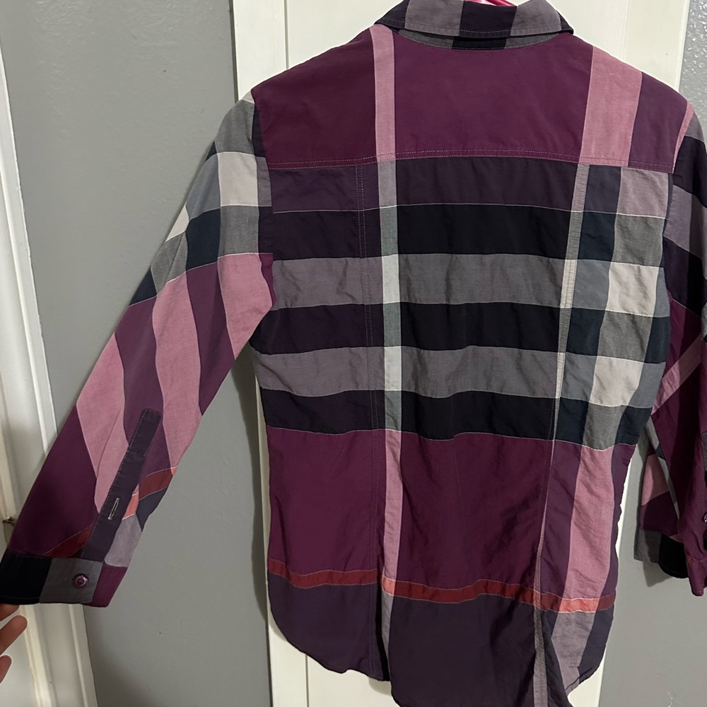 Burberry Purple Button Down Shirt - image 2